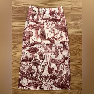 Mushroom Print Skirt